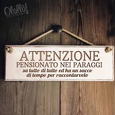 Targhetta Attenti Pensionato Pensionamento Feste Di Pensionamento Regali Di Pensionamento