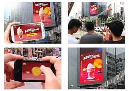 Perkembangannya pun cukup pesat, sekarang di jaman ada juga mobile billboard yakni billboard yang berjalan ke sana ke mari karena di pasang di mobil iklan berjalan, mobile billbioard sendiri. Mcdonald S Interactive Digital Billboard Campaign Pubnub