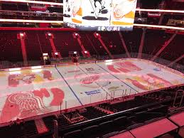 little caesars arena view from mezzanine m14 vivid seats