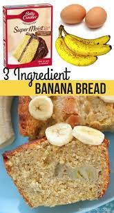 Easy 3 Ingredient Moist Banana Bread Recipe Super Moist Banana Bread Banana Bread Recipe Moist 3 Ingredient Banana Bread Recipe