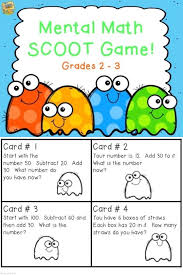 Mental Math Addition And Subtraction In Your Head So Engaging And Fun For Your Kiddos Task Cards And A Student Re Math Scoot Mental Math Math Scoot Games