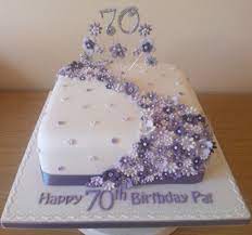 Lilac Flower Cake To Celebrate A 70th Birthday 70th Birthday Cake 80 Birthday Cake 60th Birthday Cakes