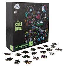 Little details like the grandfather clock, the floating candelabra, and the harp all serve as nods to the classic ride's. Disney Parks Puzzle The Haunted Mansion 1000 Pc