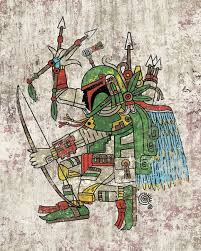 Aztec Bounty Hunter Art Print From Qetza Star Wars Artwork Star Wars Art Star Wars Fan Art