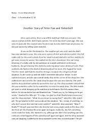 Doc Another Story Of Peter Pan And Tinkerbell Feren Marcelina Academia Edu