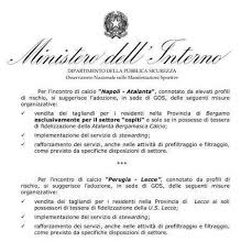 A Perugia Senza Ultra Lecce La Circolare Del Ministero Dell Interno Per Fermare L Esodo Giallorosso Sololecce
