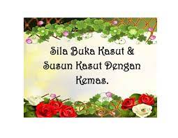 Tapi saya susun kasut sebab itu naluri saya dari kecil. Susun Kasut