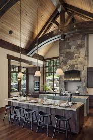 Gorgeous Rustic Mountain Retreat With Stylish Interiors In Martis Camp Rustic Kitchen Interior Design Kitchen Rustic House