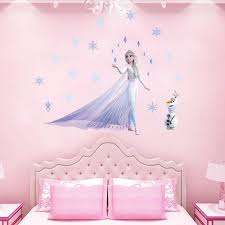 Rainbow wall decal girls wall stickers nursery baby room. Wall Decals Stickers Frozen 2 Elsa Olaf Cute Wall Sticker Decal Nursery Kids Girls Boys Room Mural Home Furniture Diy