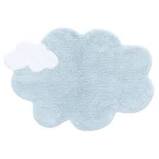 Merinos teppich für kinder mit wolken spielteppich in blau größe 80x150 cm. Lorena Canals Teppich Wolke Hellblau 70x100cm Waschbar Online Kaufen
