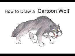 You may also wish to color your finished drawing. How To Draw A Wolf Growling Snarling Cartoon Youtube