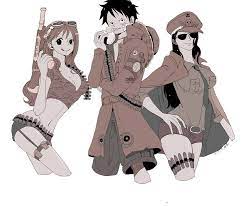 One Piece Straw Hat Pirates Nami Luffy Robin Personagens De Anime Luffy Robin