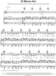 La canzone, scritta con la collaborazione di simon triebel e ali zuckowski. Alvaro Soler El Mismo Sol Sheet Music In A Minor Transposable Download Print Sku Mn0157233