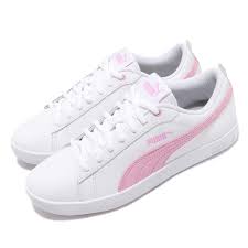 Details About Puma Smash Wns V2 L White Pale Pink Women Casual Shoes Sneakers 365208 10