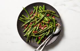 Roasted Green Beans With Pancetta And Lemon Zest Recipe Recipe Lemon Zest Recipes Green Beans Roasted Green Beans