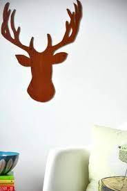 Created At 04192010 In 2020 Wood Deer Head Deer Head Silhouette Diy Crafts