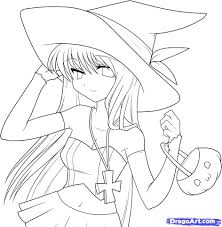 Posing on desks, helping each other with tasks, and killing time. Anime Witch Girl Coloring Pages Coloring Export 115 Architect