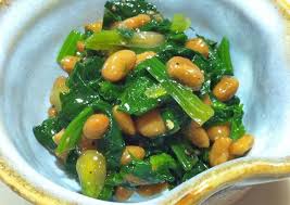 stewed spinach with natto recipe by cookpad japan recipe recipes natto recipe natto