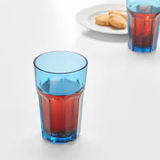A damaged edge or a scratched surface can cause the glass to break suddenly. Pokal Glass Blue 35 Cl 12 Oz Ikea