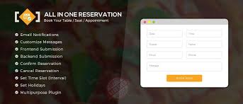 All In One Reservation Wordpress Plugin Plugins Wordpress Plugins Website Themes