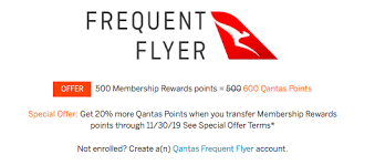 Maybe you would like to learn more about one of these? Amex Offering 20 Bonus On Qantas Transfers One Mile At A Time