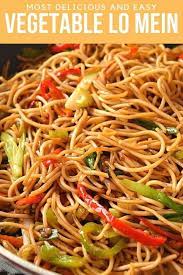 The 30 Minute Authentic Lo Mein Recipe Veggie Lo Mein Vegetable Lo Mein Lo Mein Recipes
