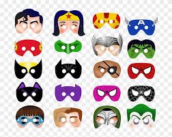 Check out our free printable superhero mask templates! 20 Printable Superhero Masks 28 Super Hero Masks Art Clip Png Download 1974566 Pikpng