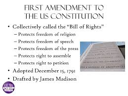 It was added to the constitution along with nine other amendments, which together became known as the bill of rights. The First Amendment What It Is And How It Affects American Media Today Ppt Download
