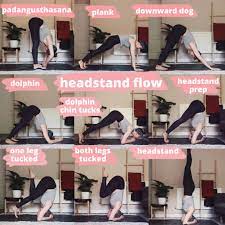 Eka pada rajakapotasana (pigeon prep pose) bring your right leg forward into pigeon pose, keeping your left leg extended behind you. Headstand Flow A Few Yoga Poses To Get You Upside Down Sajarut Yoga