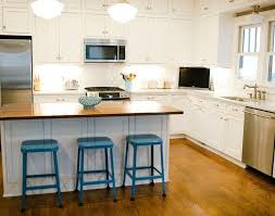 Crafted from rubberwood, it comes perched atop four tapered legs with a footrest included for your convenience. Image Result For L Shaped Kitchen With Long Rectangle Island Comfortable Kitchen Kitchen Design Stools For Kitchen Island