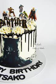 Experience the world of cake decorating like never before with cake central magazine! Black Panther Themed Birthday Cake Tash S Cakes Bakes Facebook