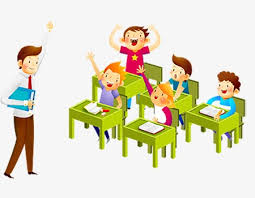 Because cartoon represents habitual daily life, students can easily combine. Teacher Student Classroom Cartoon Crea 420349 Png Images Pngio