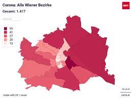 187 hospitalisiert, davon 62 intensiv. Corona Alle Wiener Bezirke