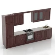 modern kitchen cabinet free 3d model