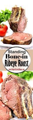 This Standing Bone In Ribeye Roast Recipe Is The Most Amazingly Juicy Super Soft And Delicious Pieces Of Meat Ribeye Roast Best Beef Recipes Diy Food Recipes