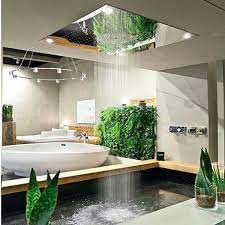 Modern stylish condo bathroom design with gray tiling. 9 Best Designer Bathroom Designs With Pictures In 2021