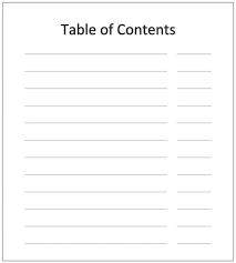 Blank Table Of Contents Template 4 Templates Example Templates Example In 2020 Table Of Contents Template Word Table Table Of Contents Design