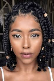 60 Beautiful Black Women Hairstyles Box Braids Styling Braids For Short Hair Short Box Braids