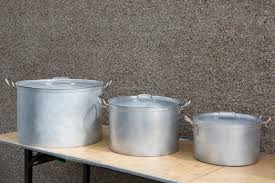 These durable stock pots have reinforced riveted handles, so they can stand up to large quantities of food. Stock Pot 3 Gallon Each Andrew Wilson Sons