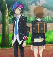 Aoi Zaizen And Yusaku Fujiki Yugioh Vrains Yugioh Fire Emblem Anime Aoi and akira are step siblings he cares very deeply for aoi and is very protective of her due to their parents dying when they were young. pinterest