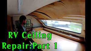 Learn how to nip rv roof repairs in the bud to protect your investment for years to come. Rv Sagging Ceiling Repair Part 1 Youtube