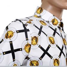 Mens White Short Sleeve Shirt With Belt Print Buy Now
