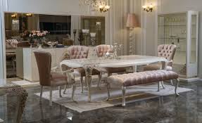 1 out of 5 stars with 1 ratings. Casa Padrino Luxury Baroque Dining Room Set Pink White Beige 1 Dining Room Table 4 Dining Chairs 1 Bench Baroque Dining Room Furniture