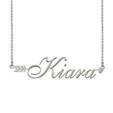 Collar Con Nombre De Kiara Y Joyeria Con Significado De Flecha De Amor Wish