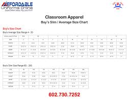 75 cogent boys sizing chart shirts