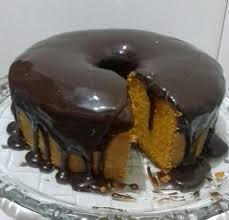 Calda De Chocolate Simples Para Bolo De Cenoura Bolo De Cenoura Cozida Com Cobertura De Chocolate Receita Bolo De Cenoura Bolo Cobertura De Bolo De Cenoura