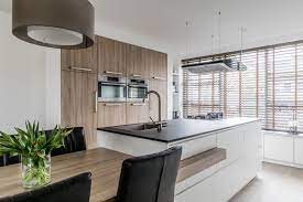 kookeiland met geintegreerde eettafel keuken ontwerp keuken ontwerpen moderne keukens