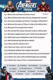 From tricky riddles to u.s. 90 Avengers Trivia Questions Answers Meebily Trivia Questions And Answers Avengers Trivia Fun Quiz Questions
