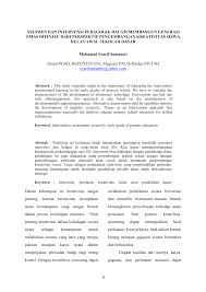 Https Media Neliti Com Media Publications 119922 Id Asesmen Dan Intervensi Pedagogik Dalam M Pdf