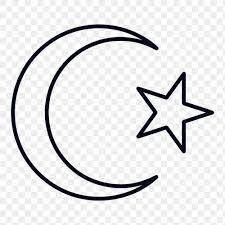 Islamic Crescent Moon And Star Symbol Design Element Free Image By Rawpixel Com Ningzk V Symbol Design Star Outline Design Element